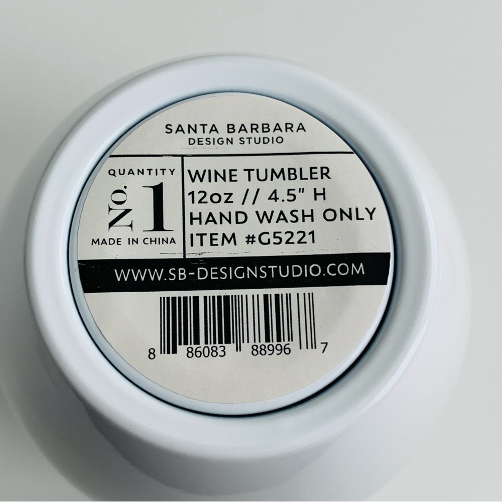 Wine Tumbler with Lid “Maybe Just A Half A Drink More” 12oz White NWT - Picture 11 of 11